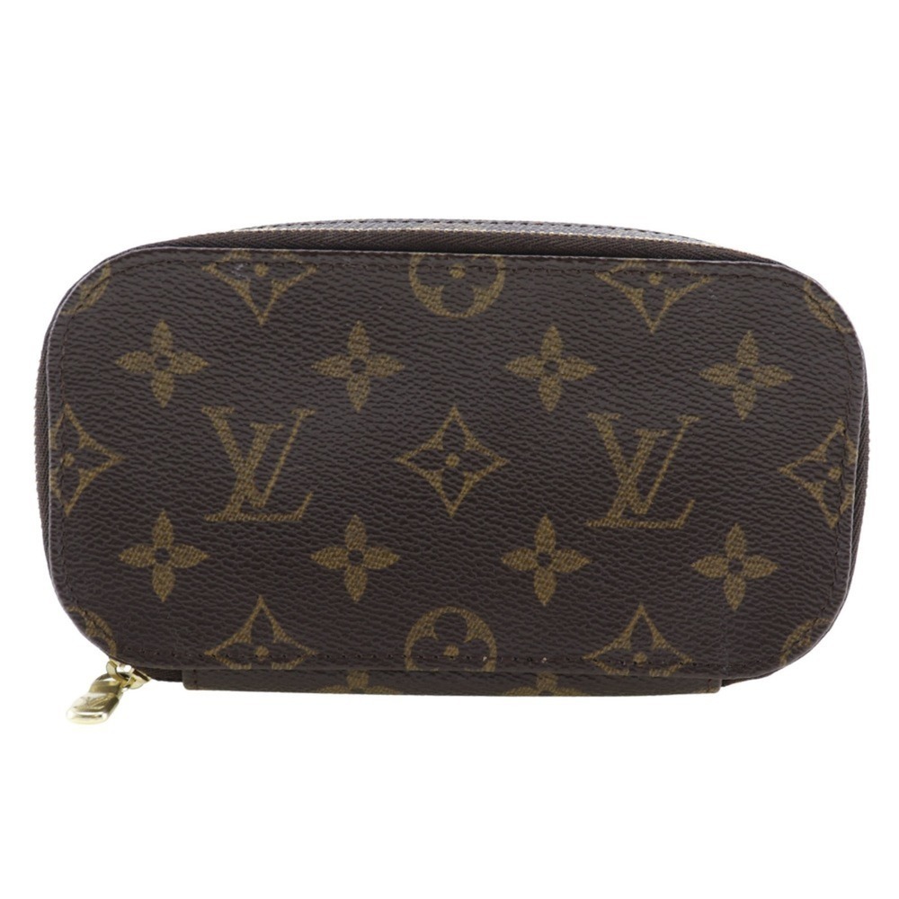 LOUIS VUITTON Brown Monogram Canvas Pouch